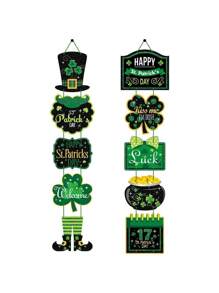 1 Pair St. Patrick's Day Hanging Welcome Sign