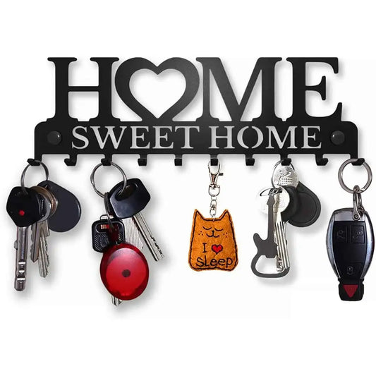 1pc Wall Mounted Sweet Home Decorative Key Holder, Key Wall Hook, Creative Key Holder For Front Door